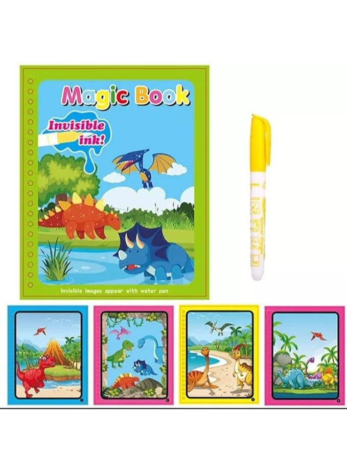 ماجيك كتاب تلوين سحري بألوان مائية للأطفال - Image 1